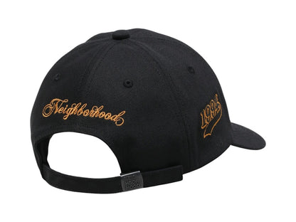 Neighborhood Baseball Cap Black x Gold