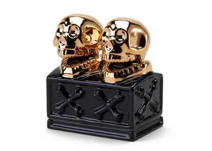Neighborhood Booze Dual Skull CE-Incence Chamber Black Gold