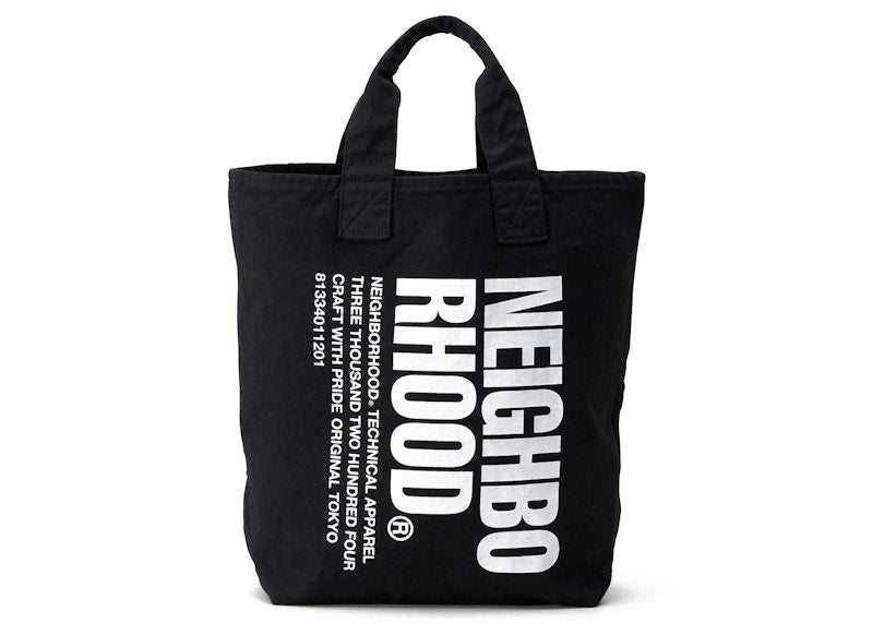 Neighborhood Garment Dye Tote Bag Black