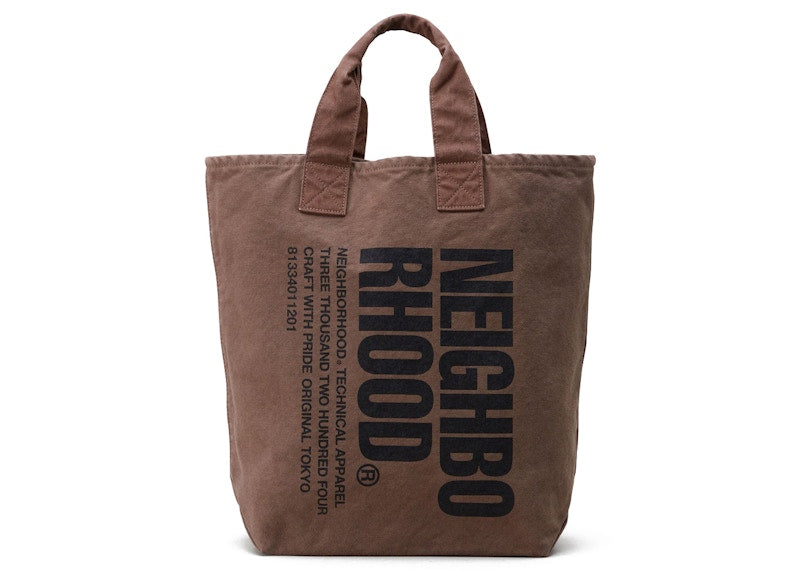 Neighborhood Garment Dye Tote Bag Brown