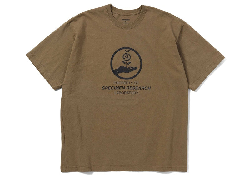 Neighborhood Specimen Research Lab Logo Tee Olive Drab