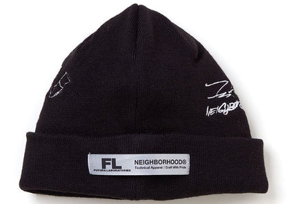 Neighborhood x Futura Laboratories FL-007 Beanie Black