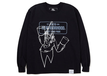 Neighborhood x Futura Laboratories FL-007 L/S Tee Black