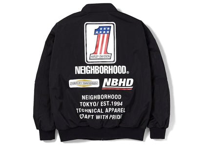 Neighborhood x Harley Davidson Racing Jacket Black White
