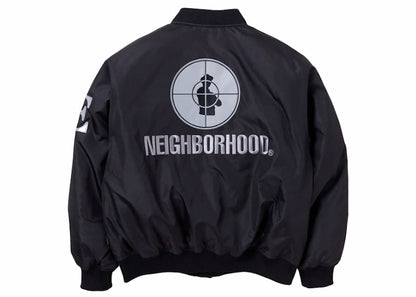 Neighborhood x Public Enemy x Majestic Baseball Jacket Black
