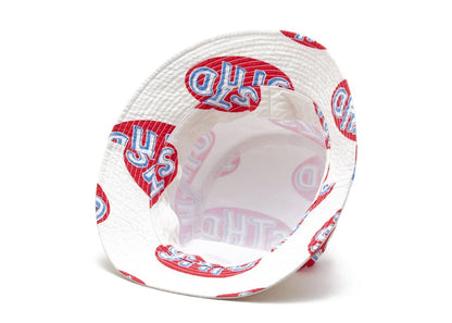 Neighborhood x Saint Mxxxxxx STHD Bucket Hat White Red