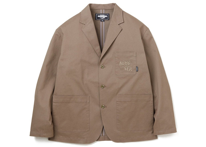 Neighborhood x Wind and Sea 3 Button Jacket Olive Drab