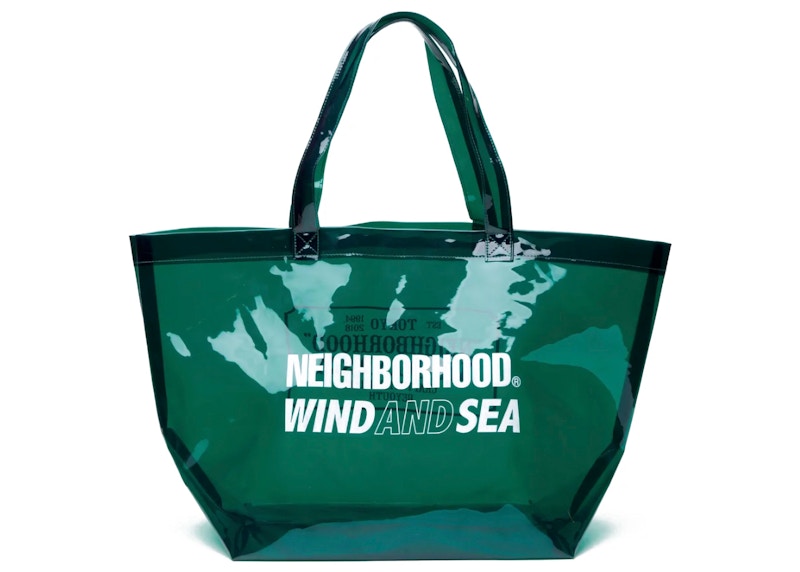 Neighborhood x Wind and Sea Beach Bag Green
