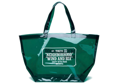Neighborhood x Wind and Sea Beach Bag Green