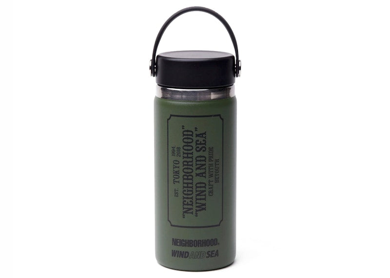Neighborhood x Wind and Sea Drink Bottle Olive Drab