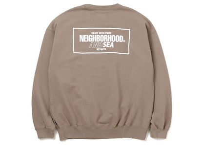 Neighborhood x Wind and Sea L/S Sweatshirt Brown