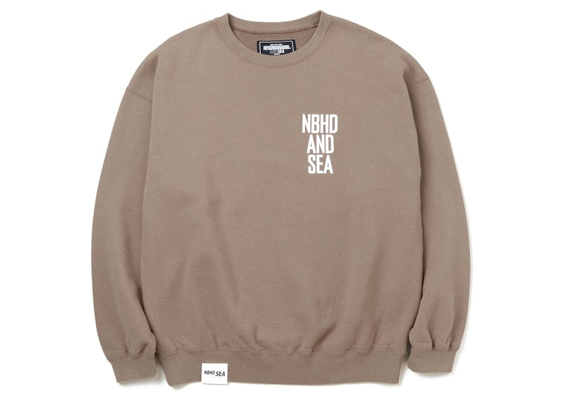 Neighborhood x Wind and Sea L/S Sweatshirt Brown