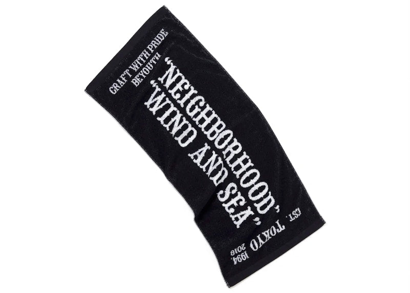 Neighborhood x Wind and Sea Sports Towel Black