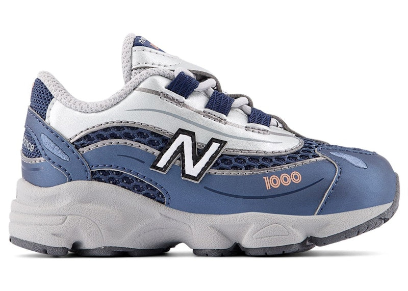 New Balance 1000 Bungee Lace Vintage Indigo Light Silver Metallic (TD)