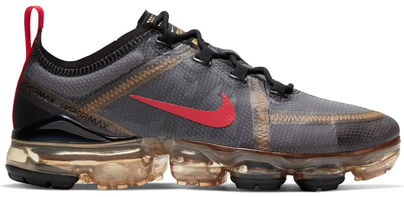 Nike Air VaporMax 2019 Black Gold Red (Women's)