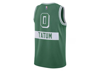 Nike Boston Celtics Jayson Tatum City Edition Swingman Jersey Green/White