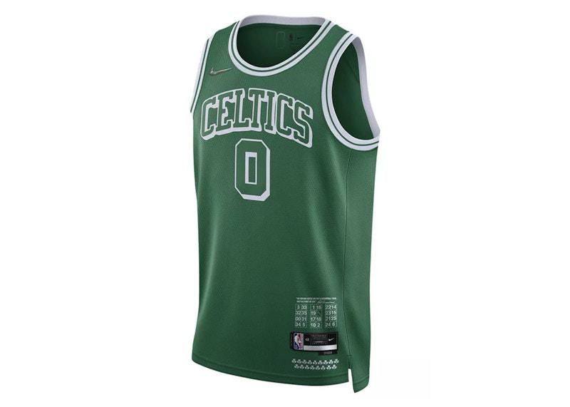 Nike Boston Celtics Jayson Tatum City Edition Swingman Jersey Green/White