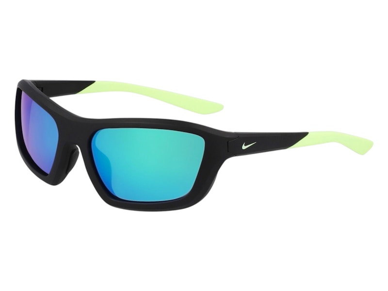 Nike Brazer M Wrap Sunglasses Matte Black Green (BRAZER-M-FV2401-010-5417)