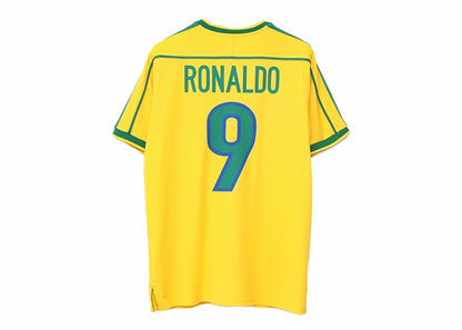 Nike Brazil 1998 Reissue Ronaldo Soccer Replica Jersey Varsity Maize