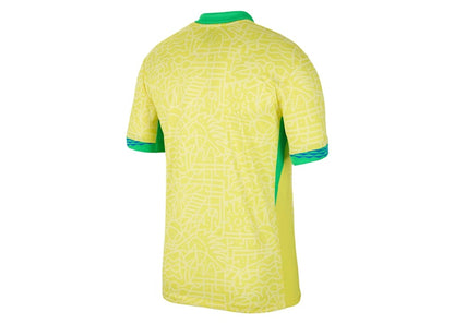 Nike Brazil 2024 Stadium Home Replica Jersey Dynamic Yellow/Lemon Chiffon/Green Spark