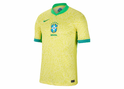 Nike Brazil 2024 Stadium Home Replica Jersey Dynamic Yellow/Lemon Chiffon/Green Spark