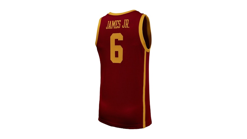 Nike Bronny James USC 2023/24 College Basketball Jersey Team Crimson