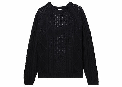 Nike Cable Knit L/S Sweater (Asia Sizing) Black