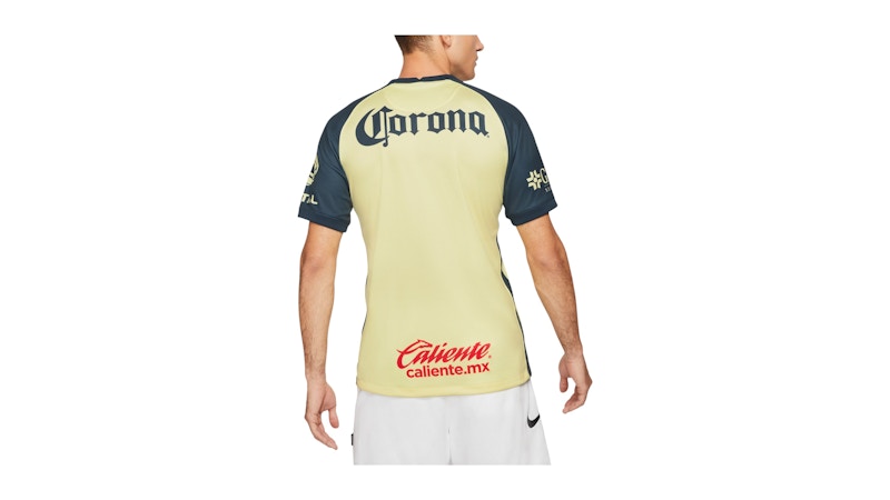 Nike Club America 2021/22 Home Breathe Stadium Replica Jersey Yellow