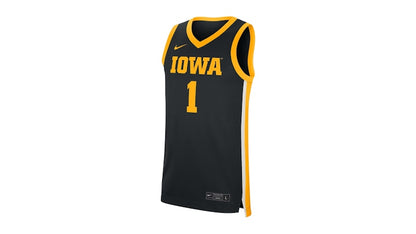 Nike College Iowa Basketball Jersey Black/University Gold