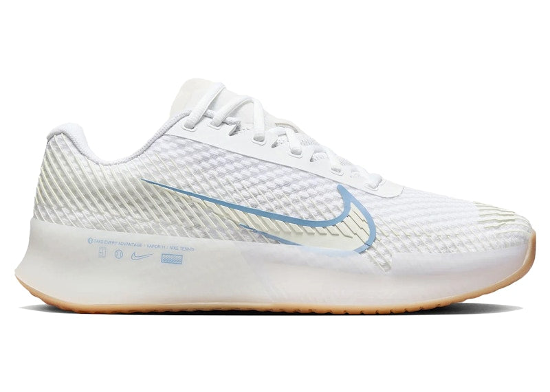 Nike Court Air Zoom Vapor 11 HC White Light Blue (Women's)