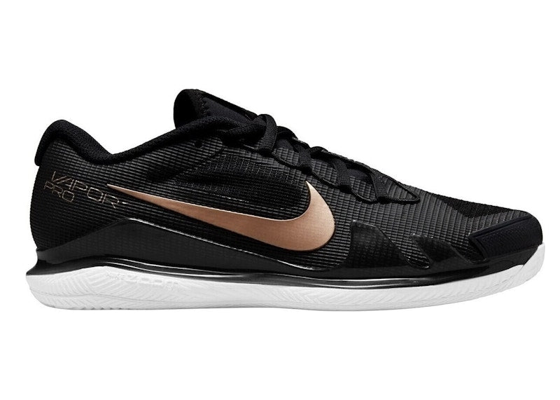 Nike Court Air Zoom Vapor Pro HC Black Metallic Gold (Women's)