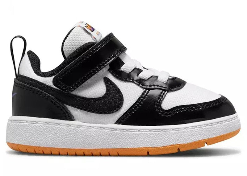 Nike Court Borough Low 2 White Black Kumquat (TD)