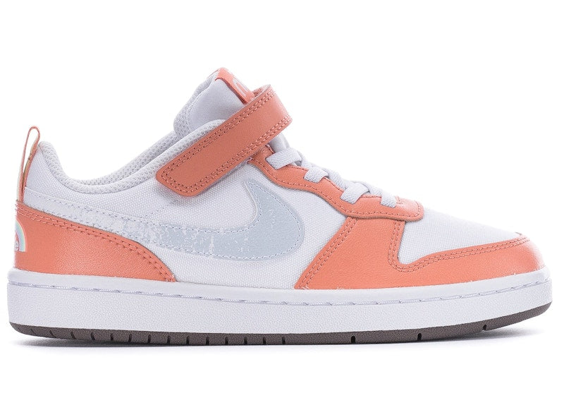 Nike Court Borough Low 2 White Light Madder Root (PS)