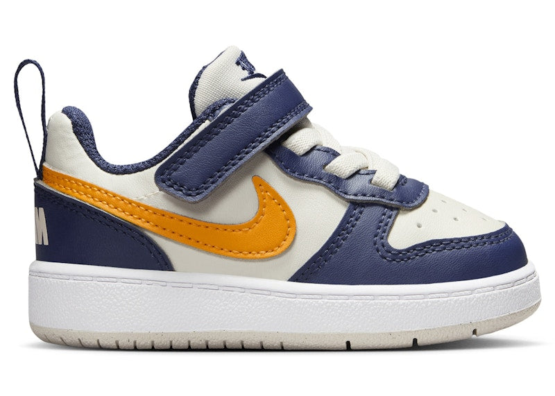 Nike Court Borough Low Recraft Light Orewood Brown Midnight Navy White Orange Peel (TD)