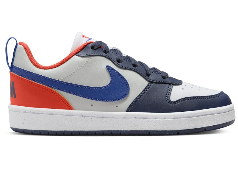 Nike Court Borough Low Recraft Midnight Navy Team Orange Light Silver Hyper Royal (GS)