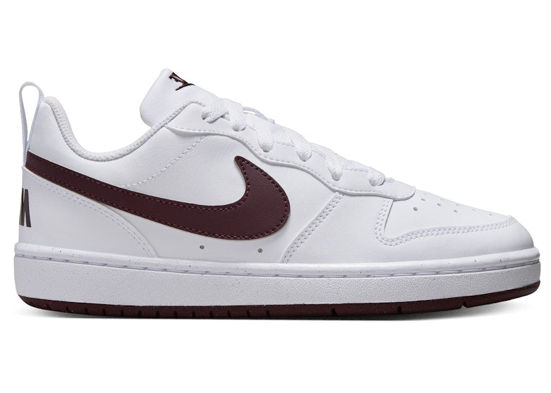Nike Court Borough Low Recraft White Burgundy Crush (GS)