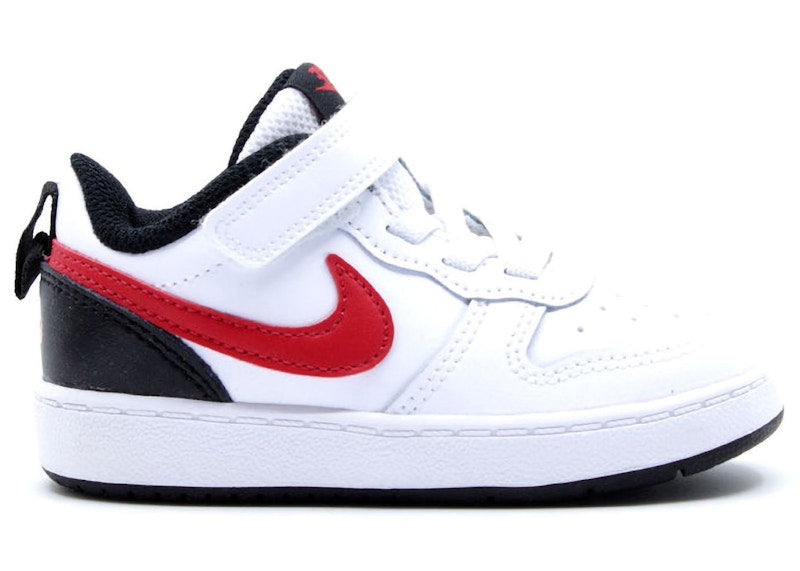 Nike Court Borough Low White Black University Red (TD)