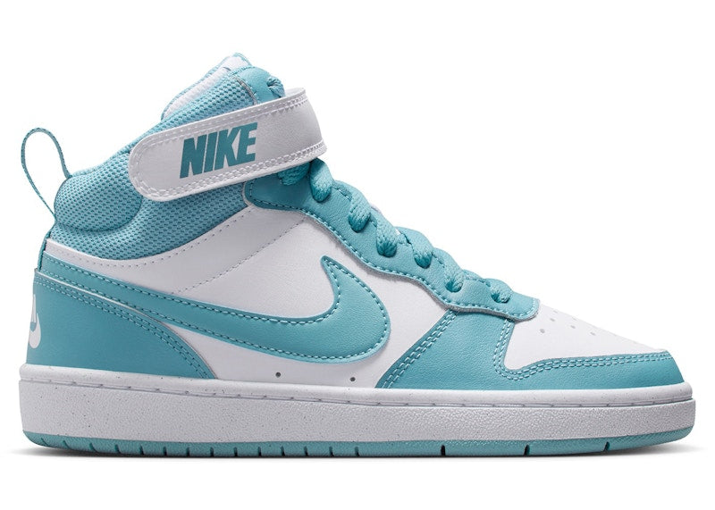 Nike Court Borough Mid 2 White Denim Turquoise (GS)