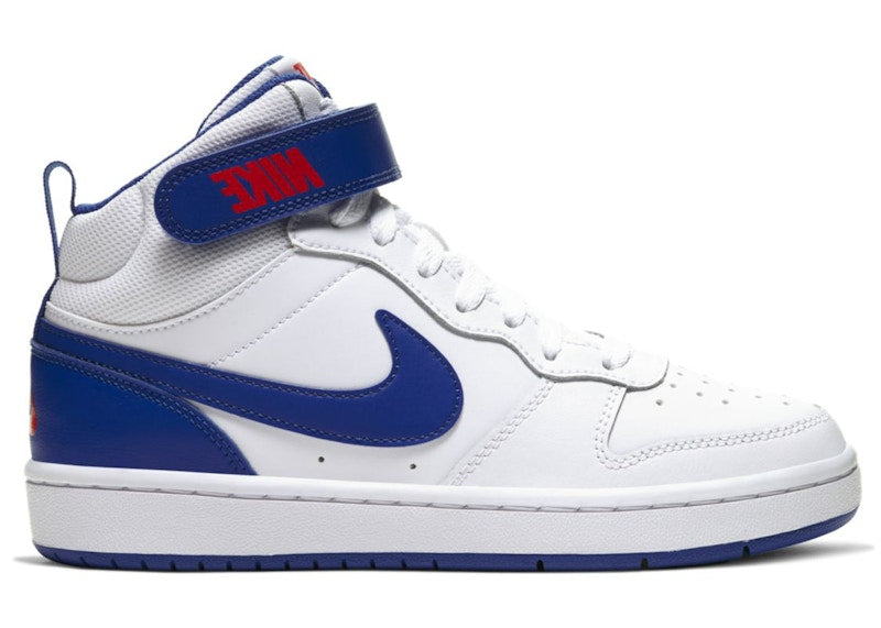 Nike Court Borough Mid 2 White Game Royal (GS)