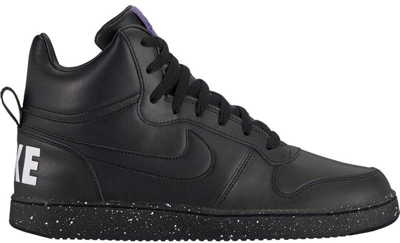 Nike Court Borough Mid Black White Court Purple