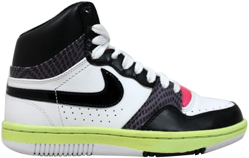 Nike Court Force Hi White/Black-Lime-Laser Pink