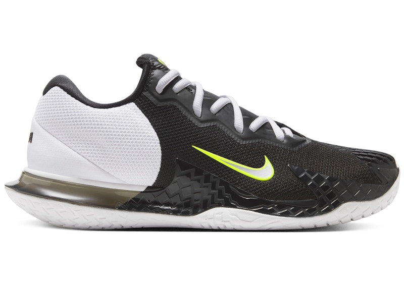 Nike Court Vapor Cage 4 HC Rafa Black White Volt Metallic Silver