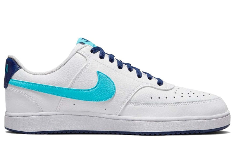 Nike Court Vision Low White Blue Void Turquoise