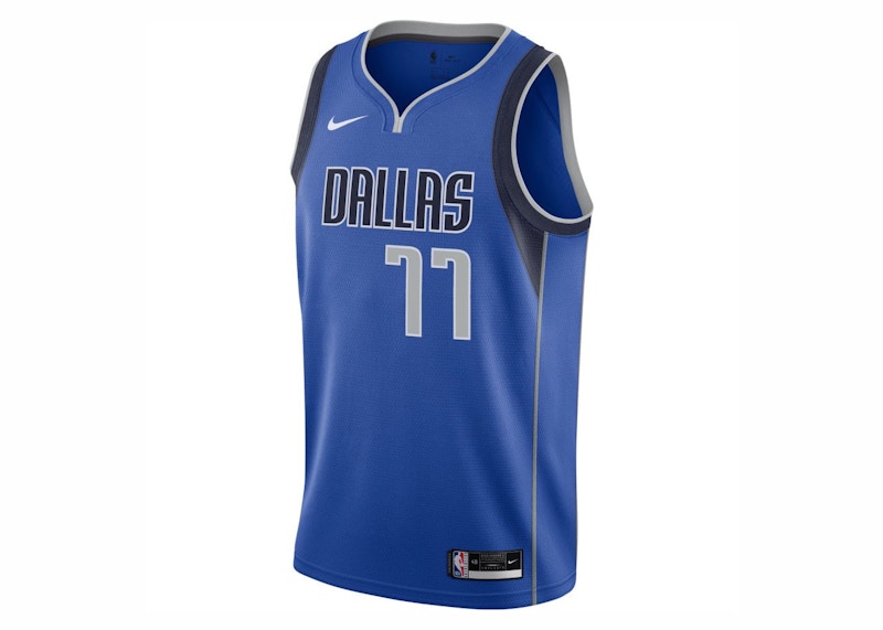 Nike Doncic Dallas Marvericks Icon Edition 2020 Jersey Blue/Black/Grey