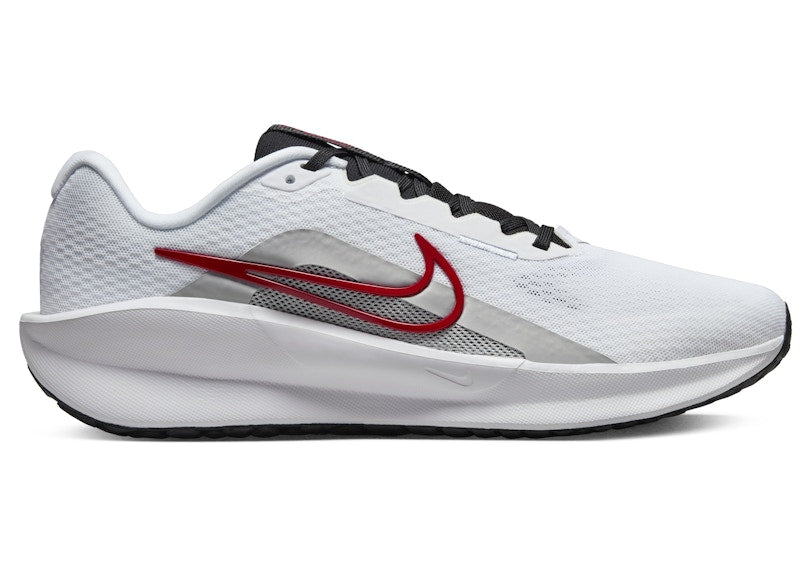 Nike Downshifter 13 White Light Smoke Grey Black Fire Red