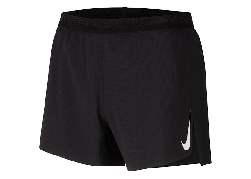 Nike Dri-FIT ADV AeroSwift 4" Brief-Lined Racing Shorts Black/White