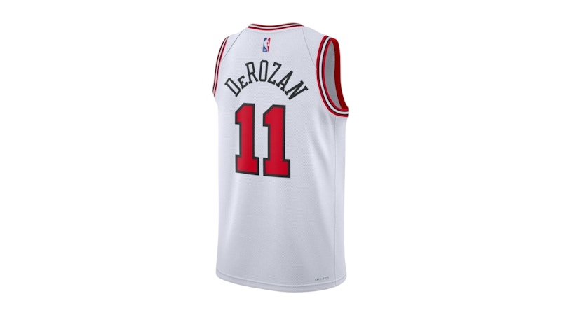 Nike Dri-Fit Chicago Bulls Demar Derozan 22/23 Jersey White