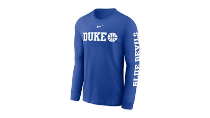 Nike Duke Blue Devils Basketball Icon College Long-Sleeve T-Shirt Game Royal