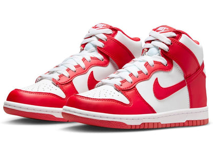 Nike Dunk High Championship White Red (Red Tongue Tag) (GS)