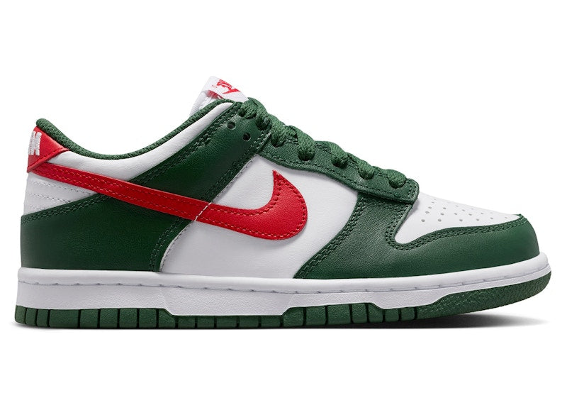 Nike Dunk Low Fir White University Red (GS)